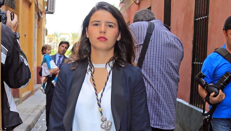 Cayetana Rivera por las calles de Sevilla