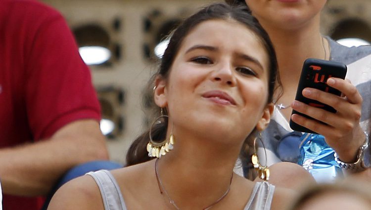 Cayetana Rivera, sonriente en un festejo taurino