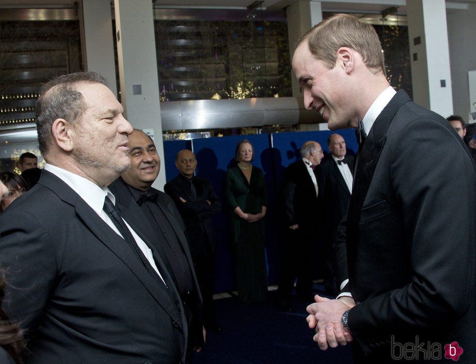 Harvey Weinstein y el Príncipe Guillermo de Inglaterra