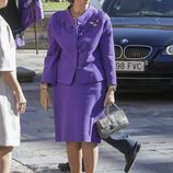 La Reina Sofía a su llegada a Oviedo para los Premios Princesa de Asturias 2017