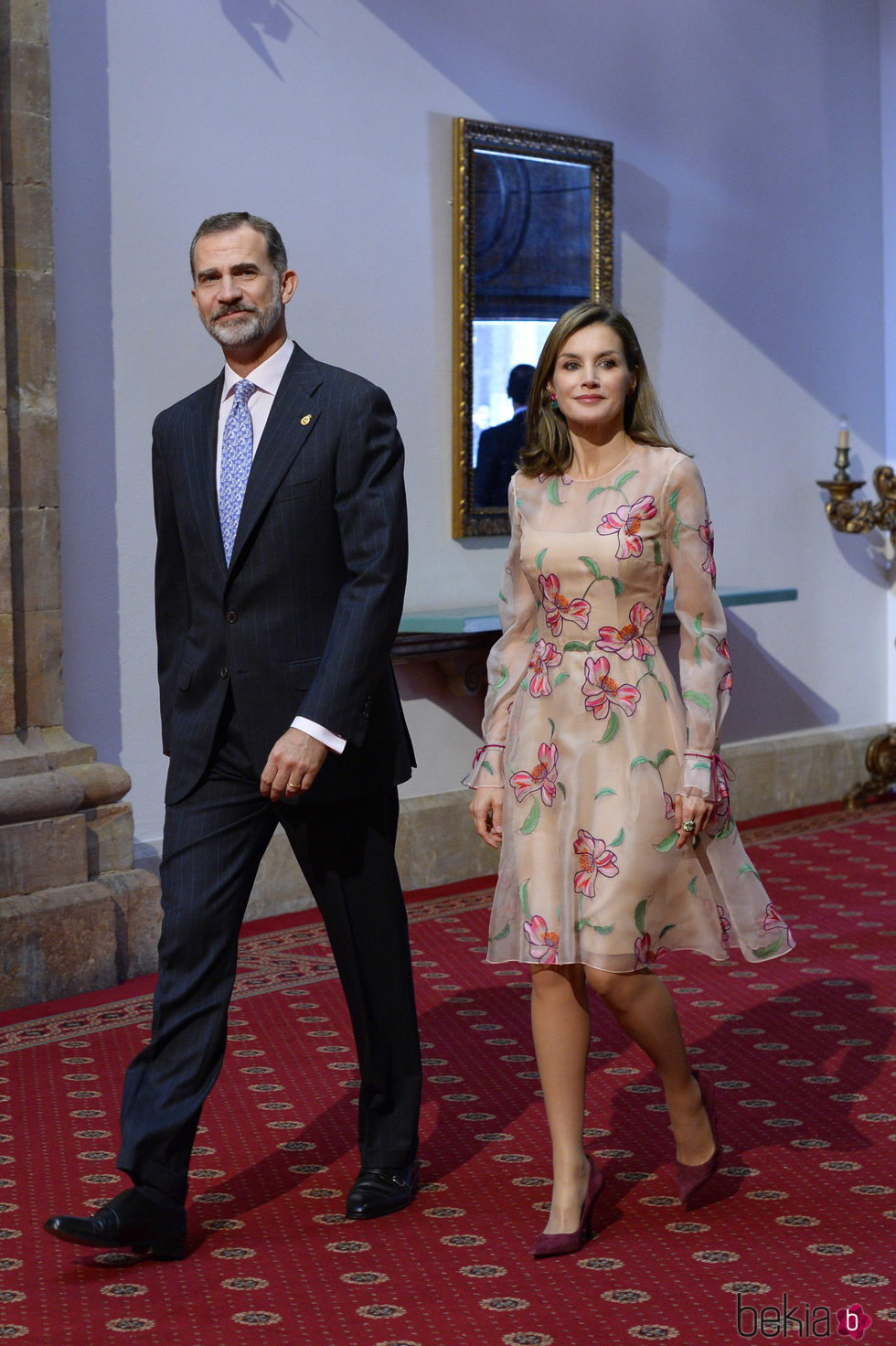 Los Reyes Felipe y Letizia se reúnen con los premiados en los Premios Princesa de Asturias 2017