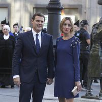 Albert Rivera y Beatriz Tajuelo en los Premios Princesa de Asturias 2017