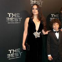 Marcelo y su familia en la gala de los Premios The Best Fifa 2017