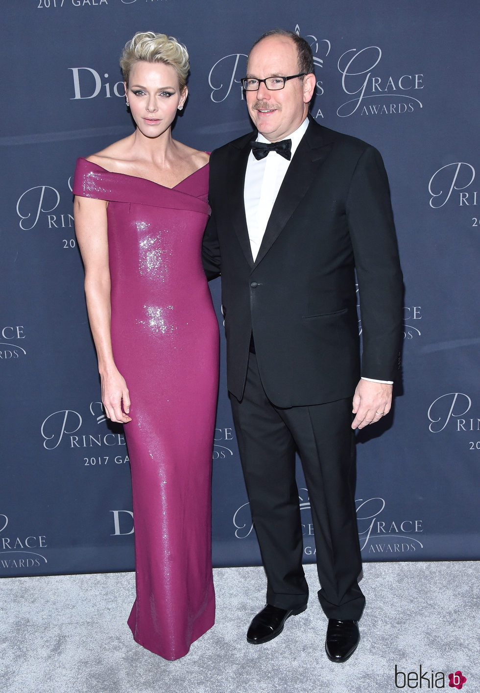 Alberto y Charlene de Mónaco en la gala Princesa Grace 2017