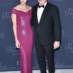 Alberto y Charlene de Mónaco en la gala Princesa Grace 2017