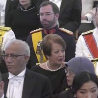 Guillermo de Luxemburgo, Haakon de Noruega y Federico de Dinamarca en el funeral de Bhumibol de Tailandia
