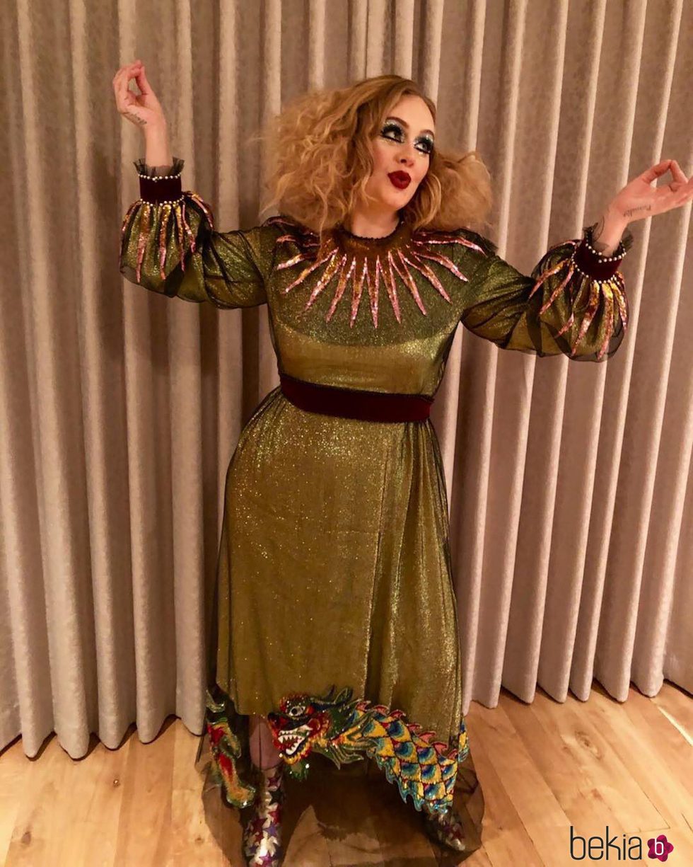 La cantante Adele en Halloween 2017
