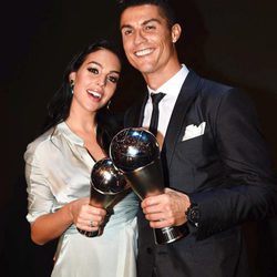 Cristiano Ronaldo y Georgina Rodríguez, muy felices tras en la gala The Best