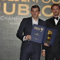 Iker Casillas y Pierre Casiraghi en los Golden Foot Award 2017