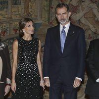 Los Reyes Felipe y Letizia en la cena con la que fueron agasajados por el presidente de Israel en El Pardo