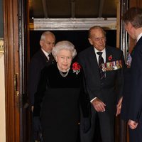 La Reina Isabel y el Duque de Edimburgo en el concierto por el Día del Recuerdo 2017