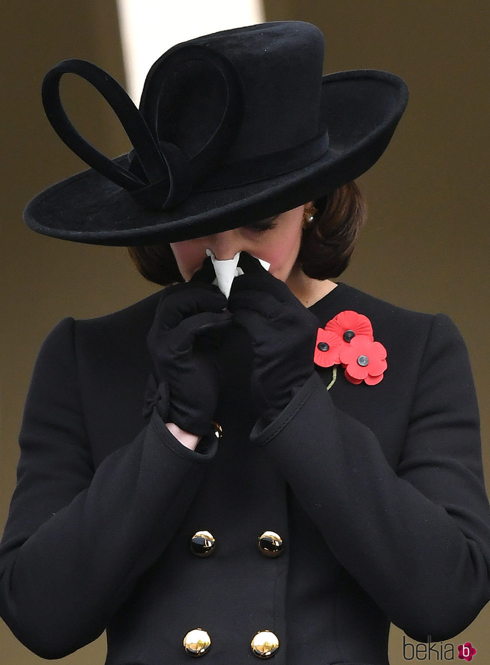 Kate Middleton, muy emocionada en el Día del Recuerdo 2017