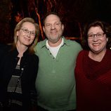 Harvey Weinstein, Meryl Streep y Margo Martindale promocionando 'August: Osage County'