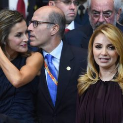 La Reina Letizia y Angélica Rivera en el Official World Cancer Leaders' Summit de México
