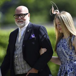 Gary Goldsmith con su hija Tallulah en la boda de Pippa Middleton y James Matthews