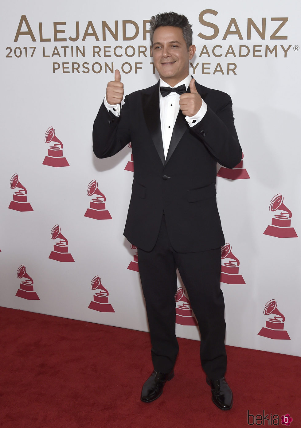 Alejandro Sanz en la entrega del Premio Persona del Año 2017 de los Grammy Latinos