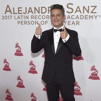 Alejandro Sanz en la entrega del Premio Persona del Año 2017 de los Grammy Latinos