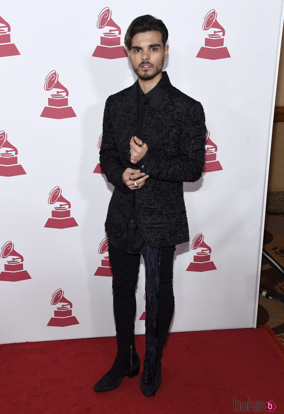 Abraham Mateo en la entrega del Premio Persona del Año 2017 de los Grammy Latinos
