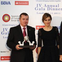 Los Príncipes de Asturias en la cena de gala celebrada en Londres