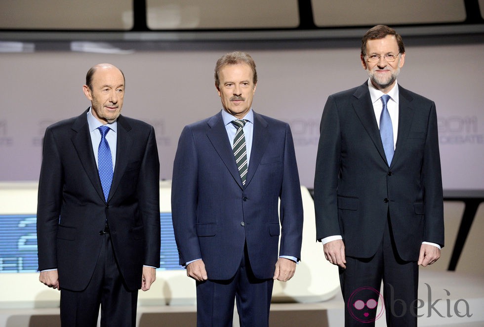 Debate electoral entre Rubalcaba y Rajoy