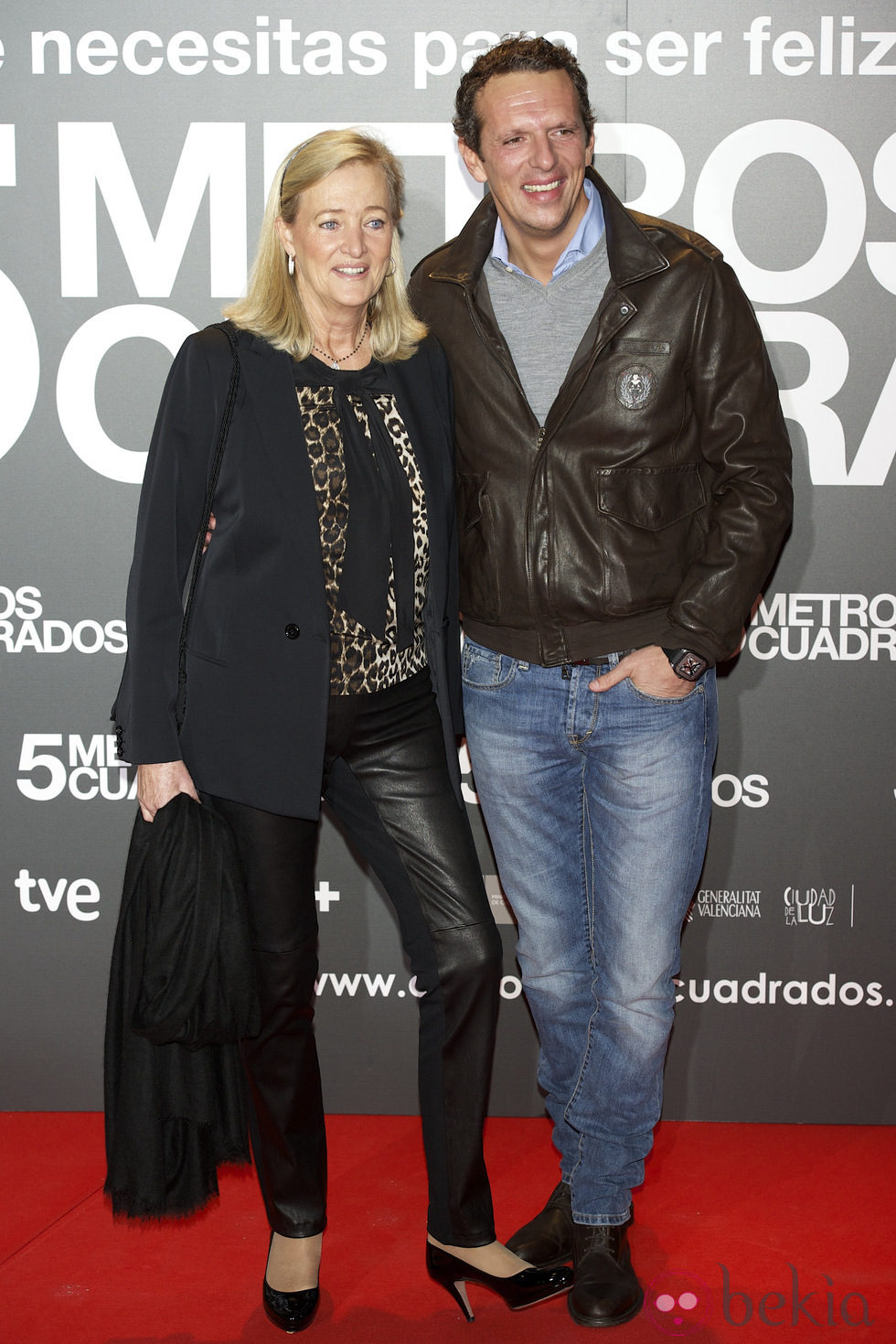 Marianne Sandberg y Joaquín Prat en la premiere de 'Cinco metros cuadrados'