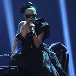 Lady Gaga durante su actuación en los Premios Bambi 2011