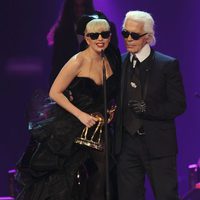 Lady Gaga y Karl Lagerfeld en los Premios Bambi 2011