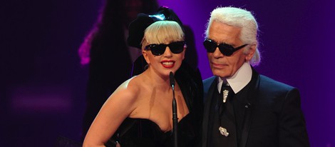 Lady Gaga y Karl Lagerfeld en los Premios Bambi 2011