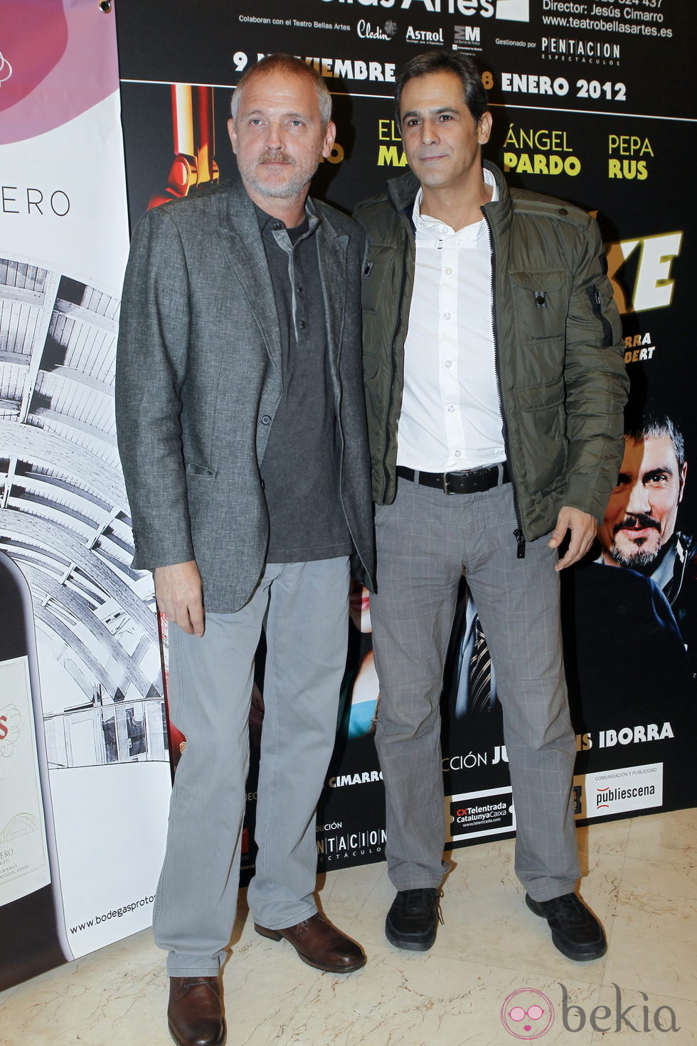 Jordi Rebellón y Jesús Cabrero en el estreno de 'Karaoke'