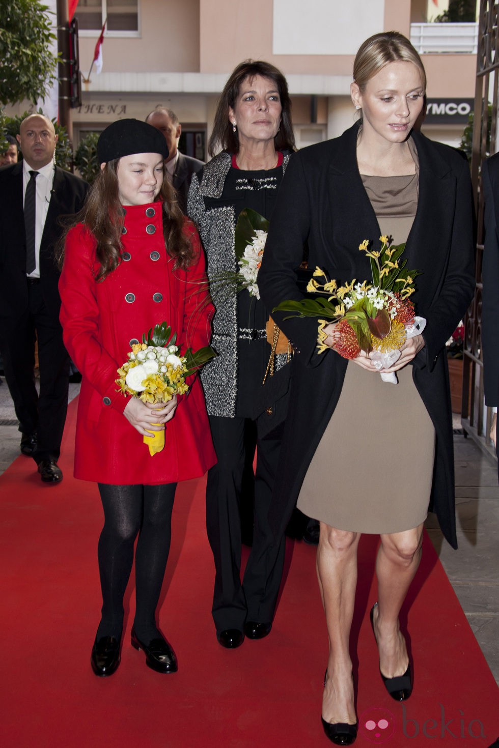 Las Princesas Charlene y Carolina de Mónaco y Alexandra de Hannover