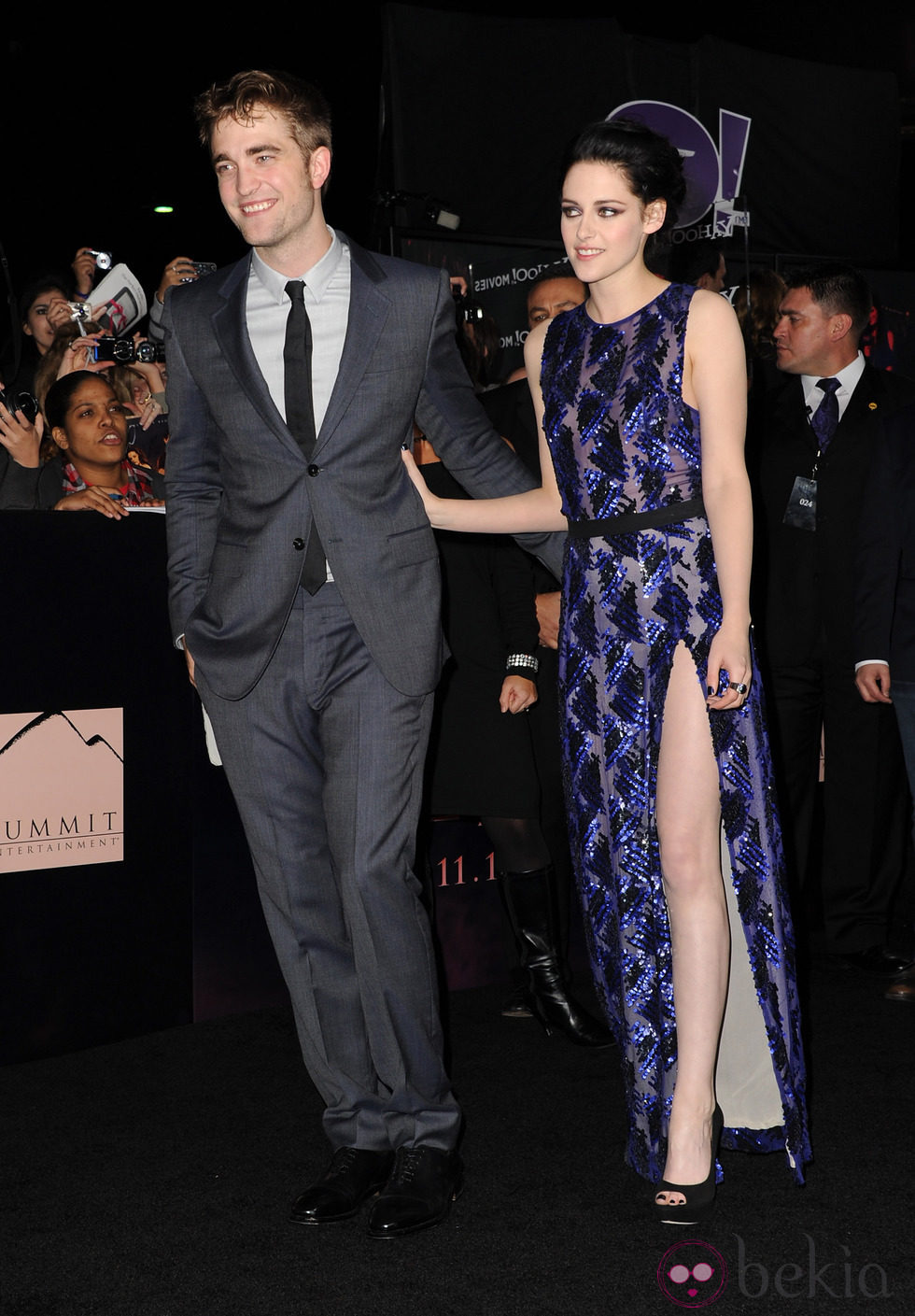 Robert Pattinson y Kristen Stewart en el estreno de 'Amanecer. Parte 1' en Los Ángeles