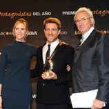 Judit Mascó, Juanjo Artero y Luis del Olmo en los Premios Protagonistas 2011