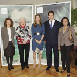 La Infanta Pilar, Margarita Vargas y Luis Alfonso de Borbón en la presentación del Rastrillo Nuevo Futuro