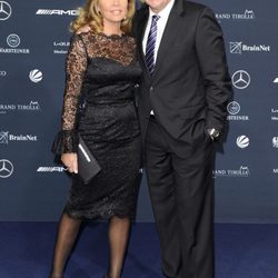 Norma Duval y Matthias Kühn en la gala de los Premios Laureus 2011