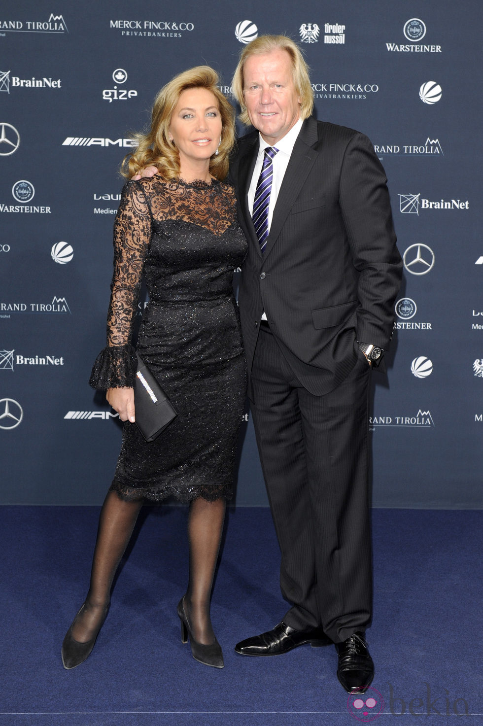 Norma Duval y Matthias Kühn en la gala de los Premios Laureus 2011
