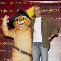 Antonio Banderas presenta 'El gato con botas' en México