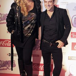 Rebeca y Víctor Sandoval en el estreno de 'Grease' en Barcelona