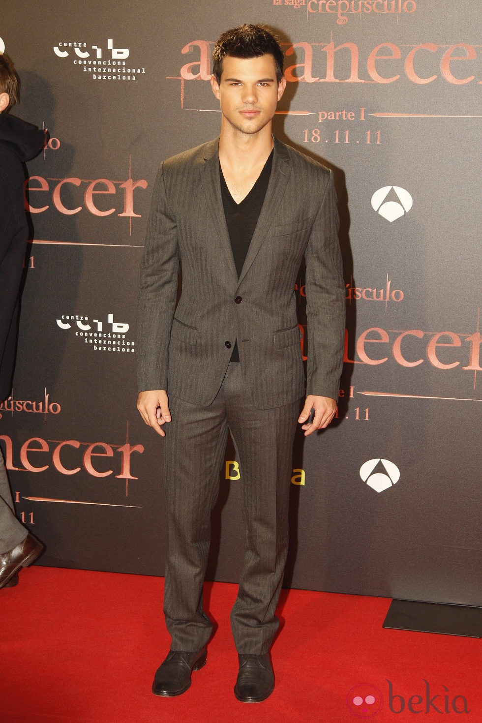 Taylor Lautner en el estreno de 'Amanecer. Parte 1' en Barcelona