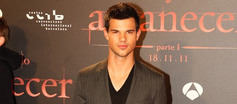 Taylor Lautner en el estreno de 'Amanecer. Parte 1' en Barcelona