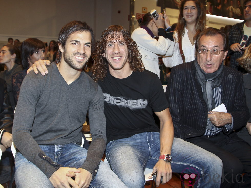 Cesc Fábregas y Carles Puyol en la presentación de 'Dues Vides'