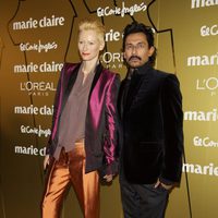 Tilda Swinton y Haider Ackermann en los Premios Prix de Moda de Marie Claire 2011