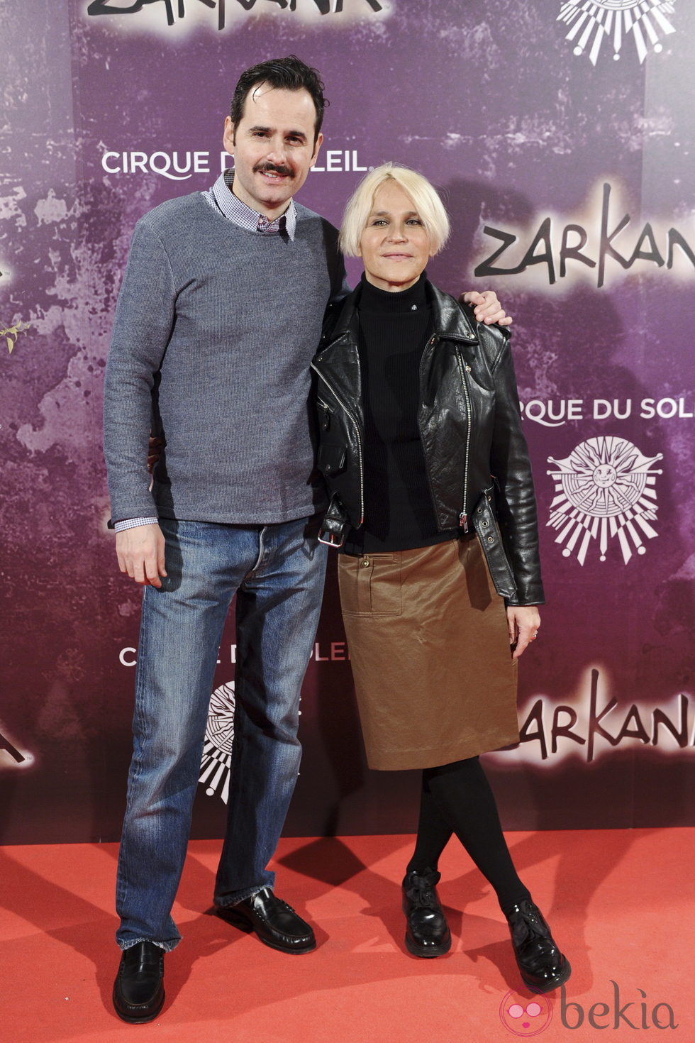 Luis Miguel Seguí y Antonia San Juan en el estreno de Zarkana