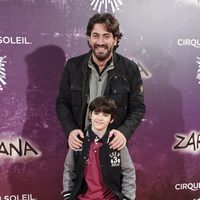 Antonio Garrido y Daniel Avilés en el estreno de Zarkana