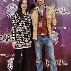 María Cotiello y William Miller en el estreno de Zarkana