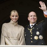Los Príncipes Alberto y Charlene de Mónaco en el Día Nacional de Mónaco