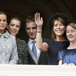 Carolina de Mónaco y sus hijos y la Princesa Estefanía en el Día Nacional de Mónaco