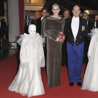 Los Príncipes Alberto, Charlene y Carolina de Mónaco en el Día Nacional de Mónaco
