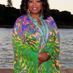 La estrella de televisión Oprah Winfrey