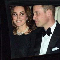 El Príncipe Guillermo y Kate Middleton llegando a la celebración del 70 aniversario de boda de la Reina Isabel y el Duque de Edimburgo