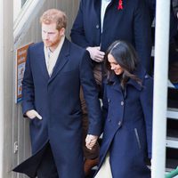 El Príncipe Harry y Meghan Markle en su primer acto público oficial